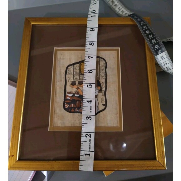 Contemporary Egyptian Style Papyrus Egyptian Handpainted Isis Goddess - Picture 6 of 7